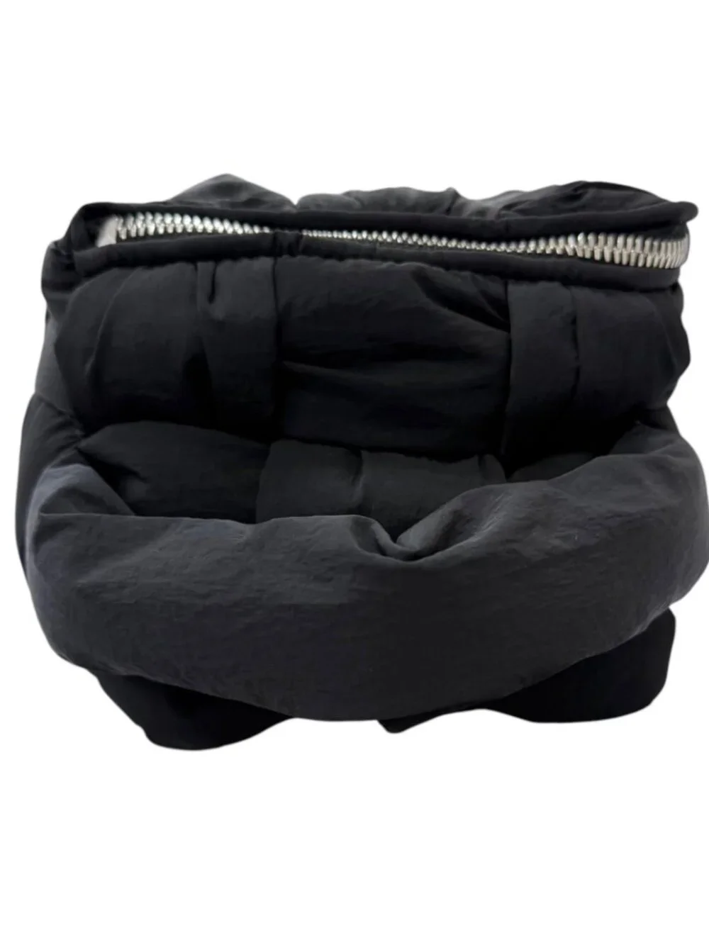 Bottega Veneta Padette Tech Cassette Intrecciato Handbag Black